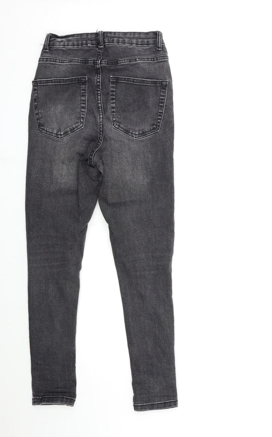 Denim & Co. Womens Black Denim Skinny Jeans Size 8 L26 in