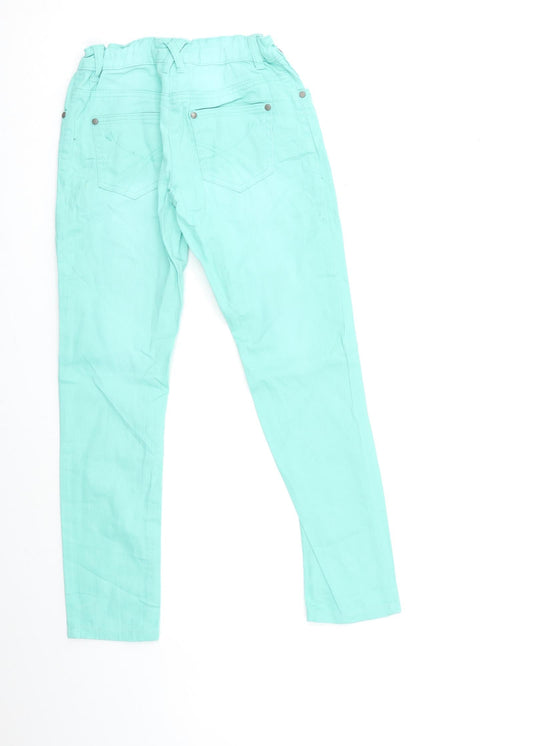 Yigga Girls Green Denim Skinny Jeans Size 12-13 Years