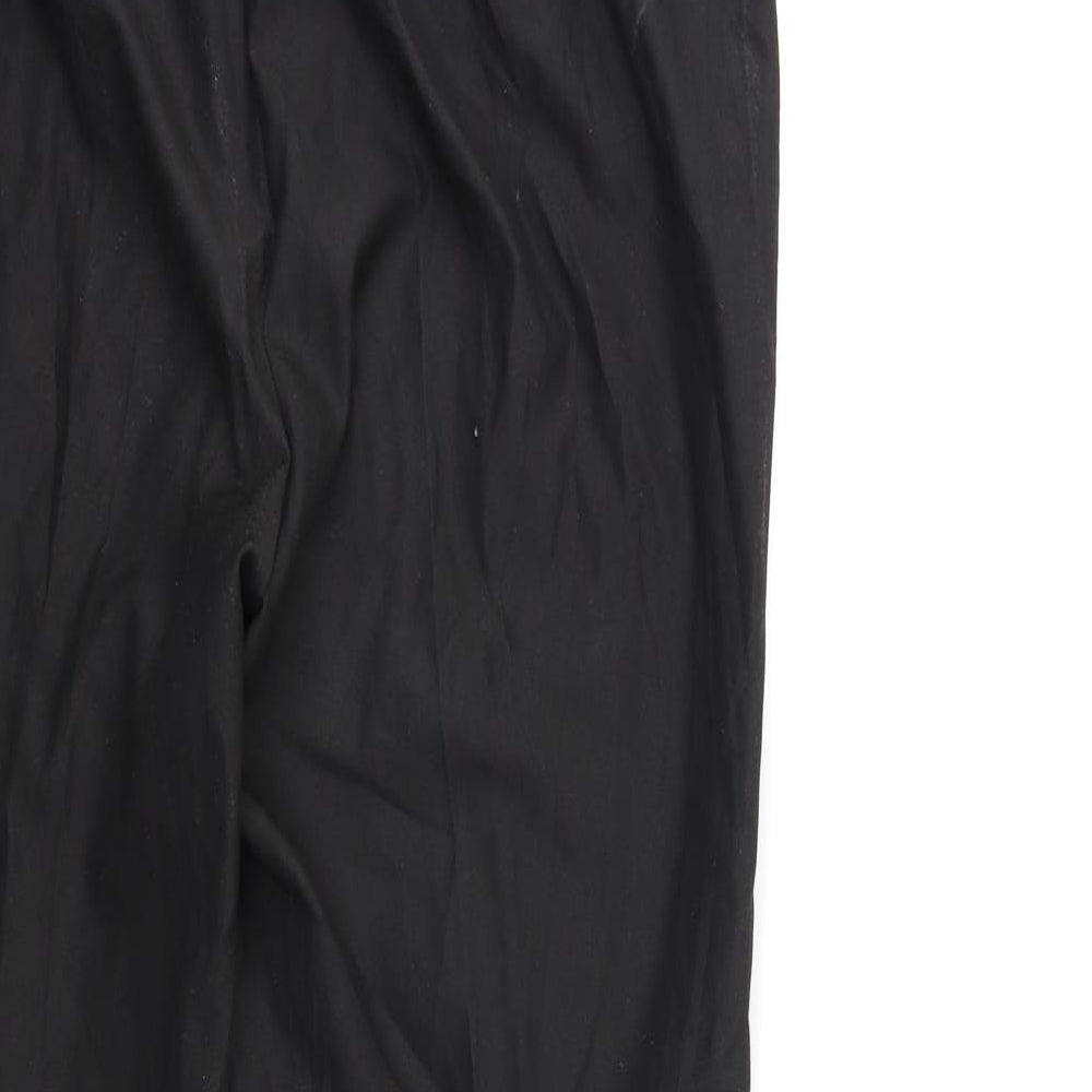 Preworn Womens Black Trousers Size 38 in L29 in