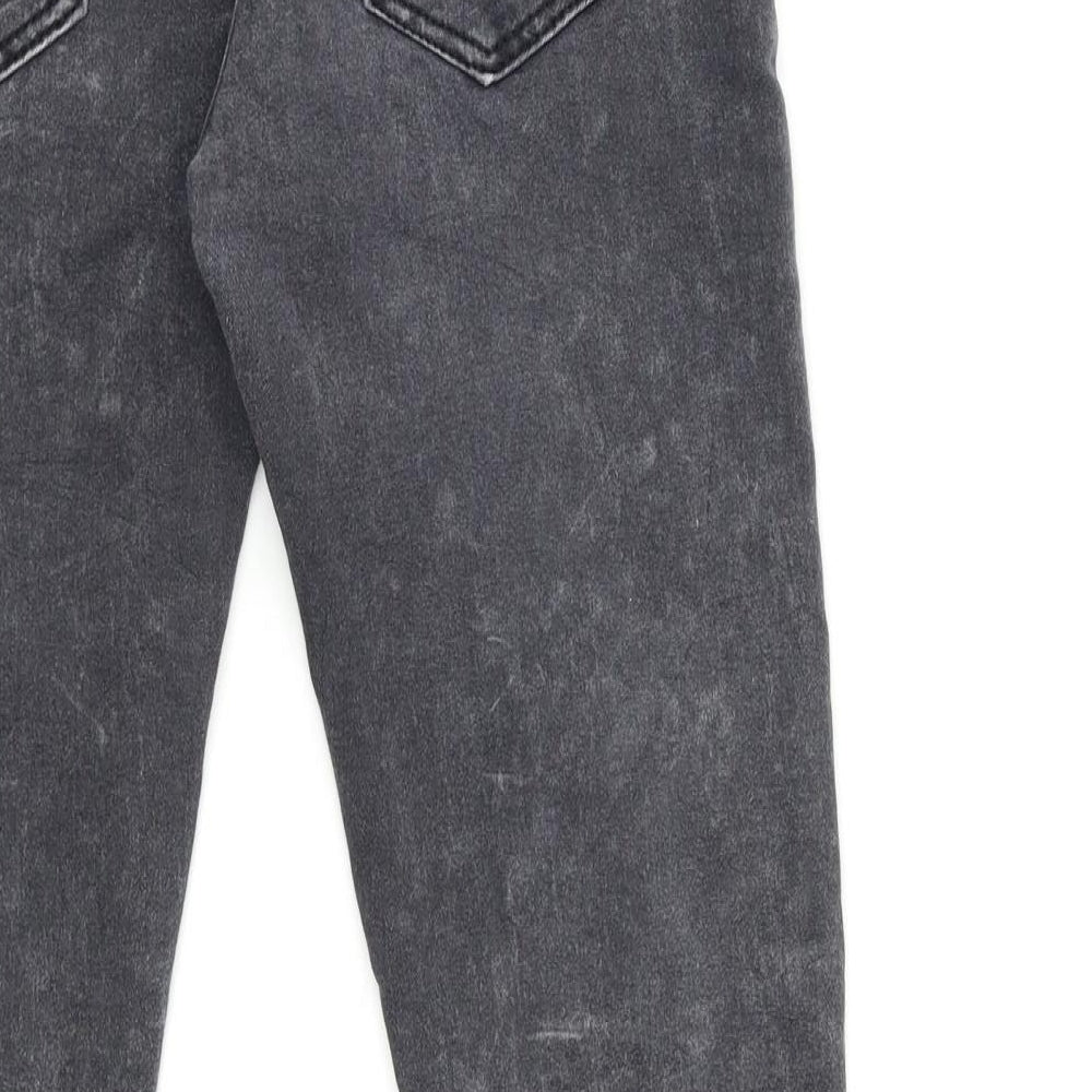Preworn Womens Grey Denim Skinny Jeans Size 28 in L28 in