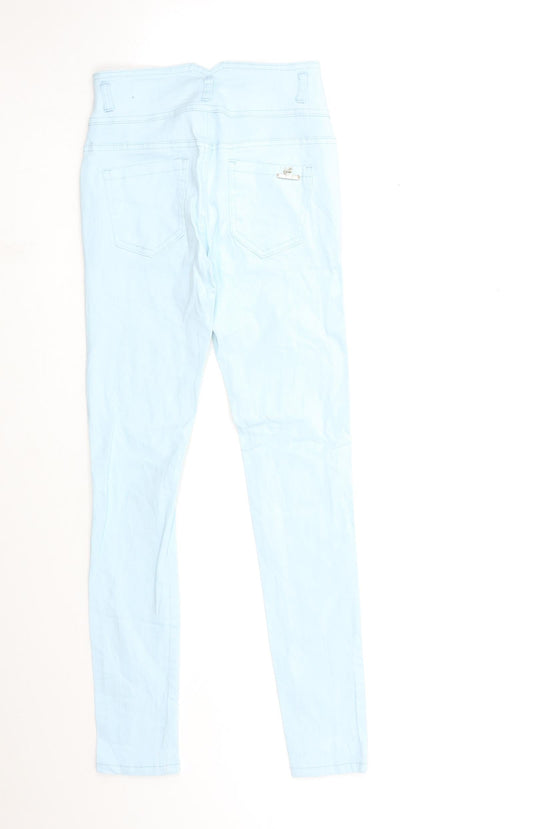 b&d Womens Blue Denim Skinny Jeans Size S L27 in