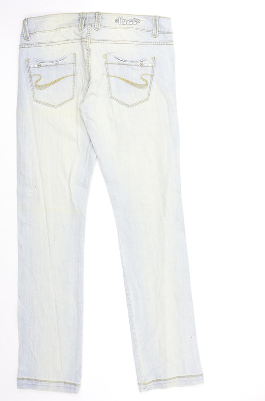House Jeans Womens Blue Denim Straight Jeans Size 31 in L34 in