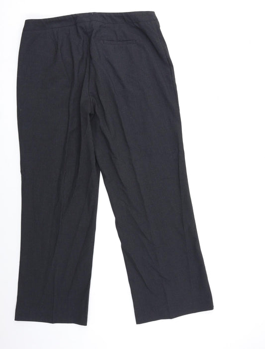 Tribal Womens Black Trousers Size 12 L29 in