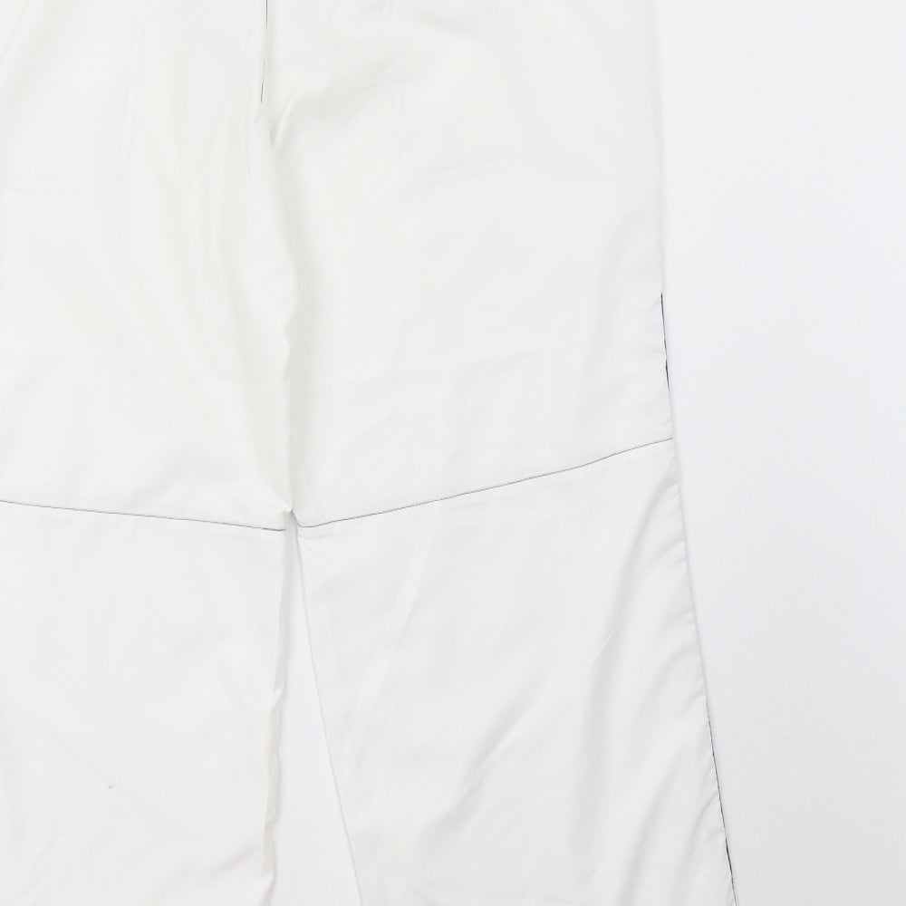 l.f.l Womens White Cropped Trousers Size 12 L24 in