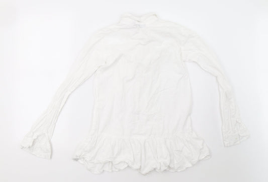 I SAW IT FIRST Womens White Basic Button-Up Size 4