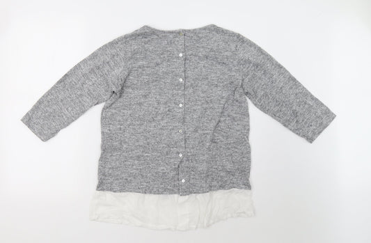 bellambria Womens Grey Pullover Sweatshirt Size XL
