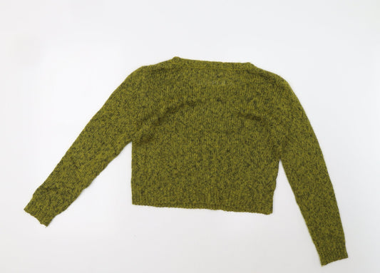 H&M Womens Green Pullover Sweatshirt Size 6