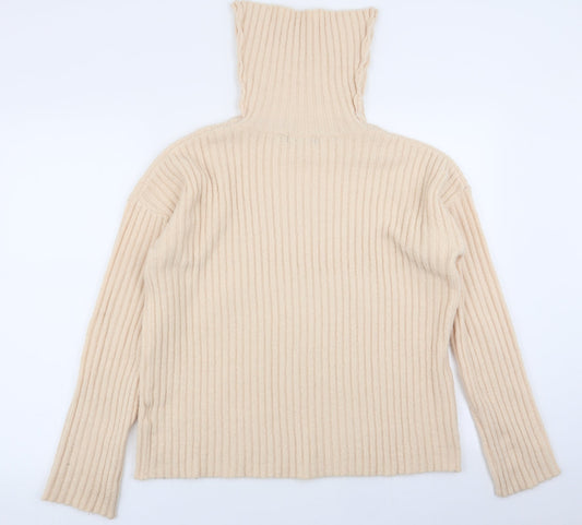 Brave Soul Womens Beige Pullover Jumper Size M
