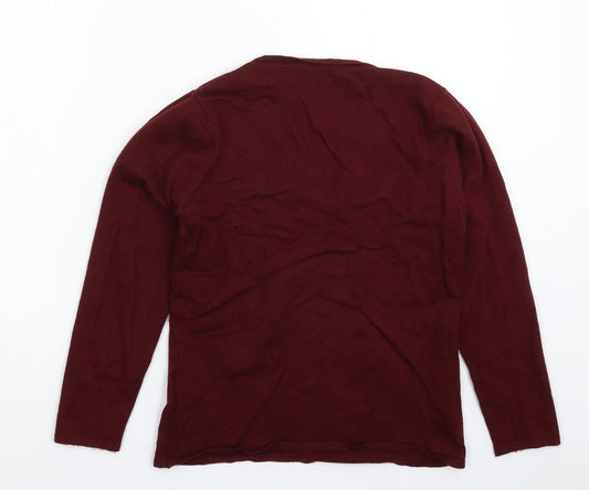 Casamia Womens Brown Knit Pullover Jumper Size S