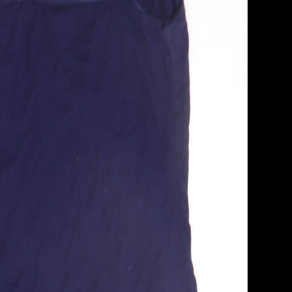 Dorothy Perkins Womens Blue Houndstooth Basic Tank Size 8