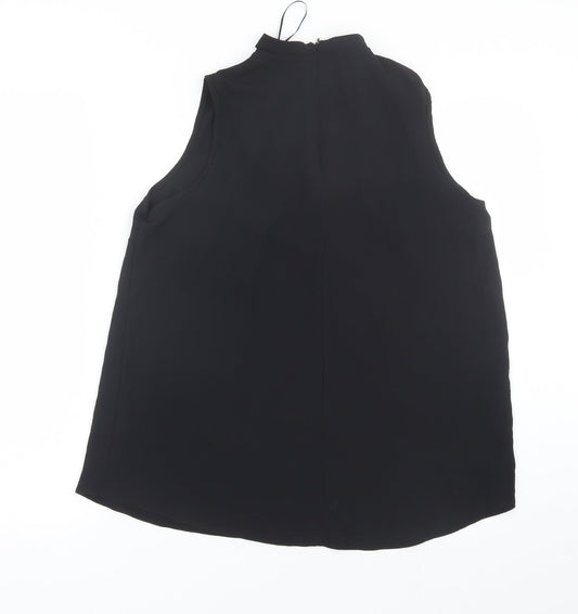 Select Womens Black Basic Blouse Size 14