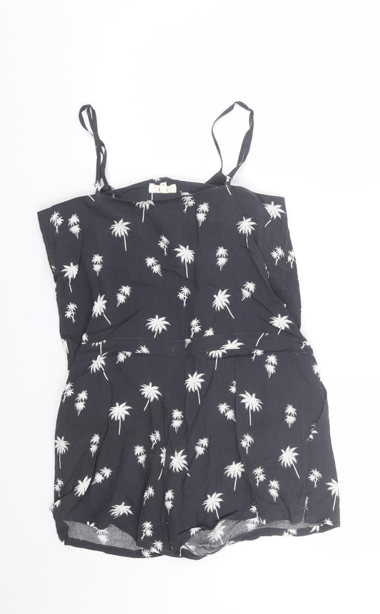 Levis Womens Grey Floral Playsuit One-Piece Size XS