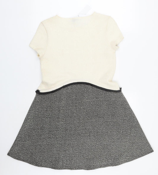 River Island Womens White T-Shirt Dress Size 8