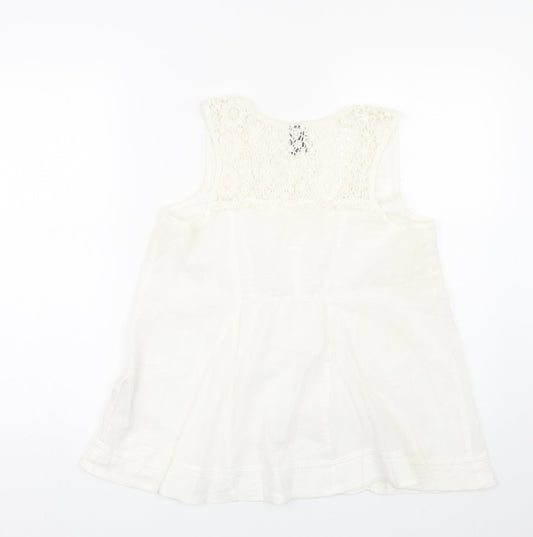 Vera Moda Womens White Basic Tank Size M