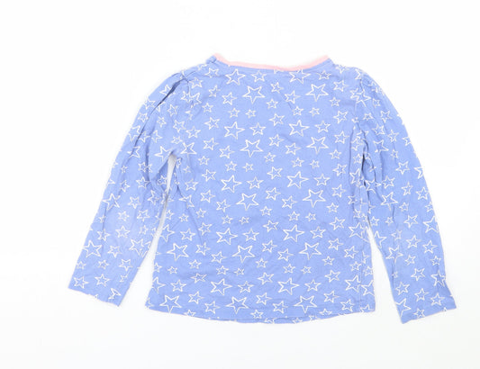 George Girls Black Top Pyjama Top Size 8-9 Years - Stars