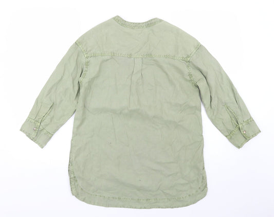 RIG utiliy Womens Green Basic Blouse Size S
