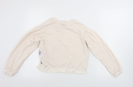 Marks and Spencer Girls Pink Pullover Jumper Size 10-11 Years