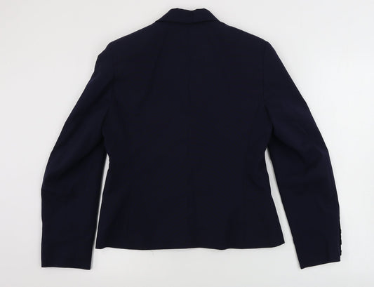 preworn Womens Blue Jacket Blazer Size 10