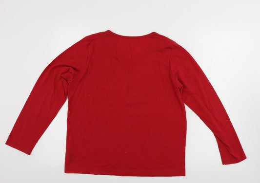 Matalan Womens Red Basic T-Shirt Size S