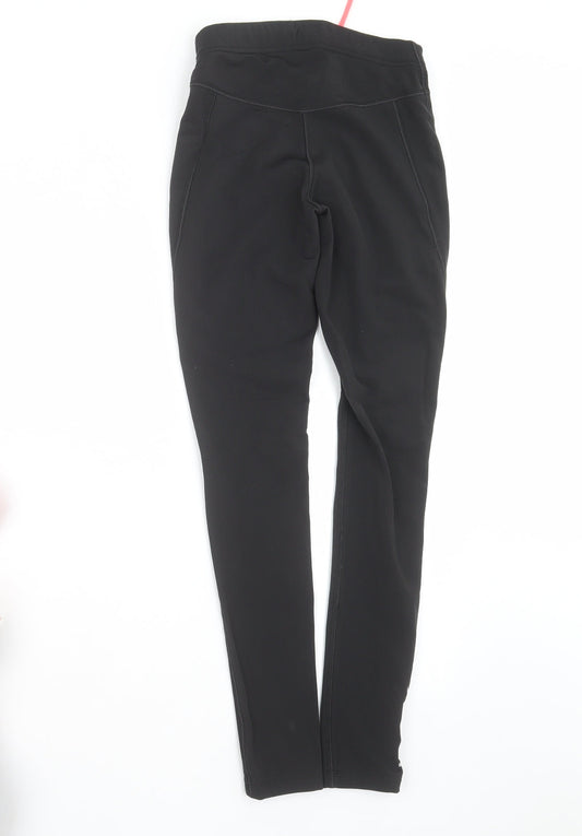 DECATHLON Womens Black Compression Leggings Size XS L29 in