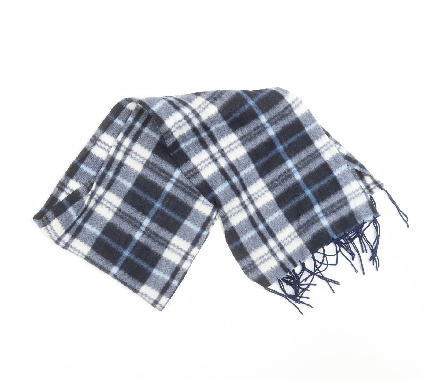 Preworn Womens Black Check Scarf