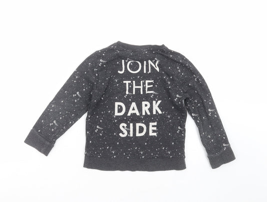NEXT Boys Grey Pullover Sweatshirt Size 5 Years - Storm trooper