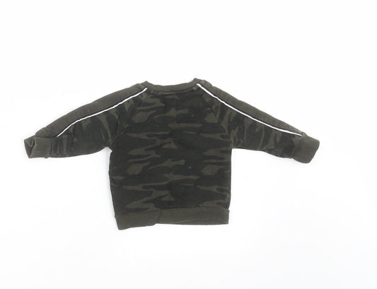Primark Baby Green Camouflage Pullover Jumper Size 3-6 Months - sweatshirt