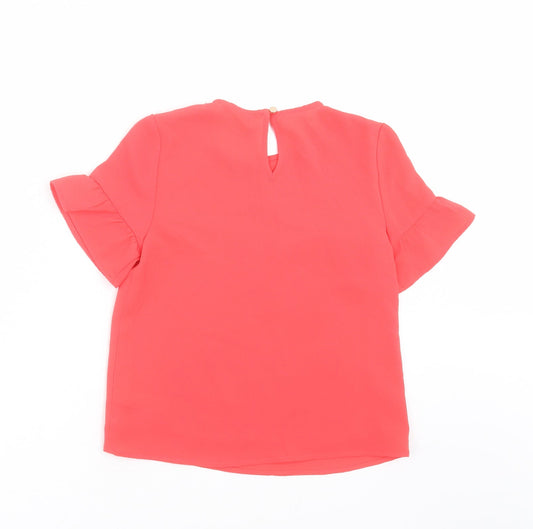 George Girls Pink Basic Blouse Size 6-7 Years