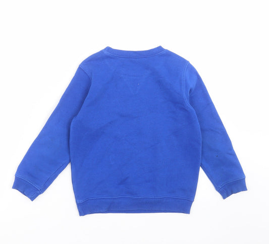 Matalan Boys Blue Pullover Sweatshirt Size 6 Years - school