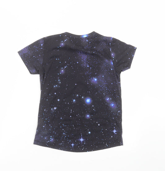 Primark Boys Black Basic T-Shirt Size 7-8 Years - star wars