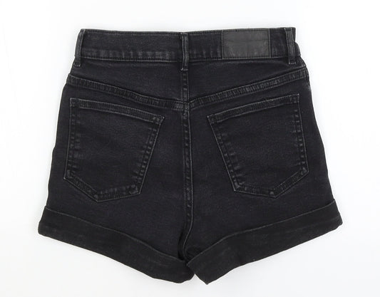Monki Womens Black Hot Pants Shorts Size 6
