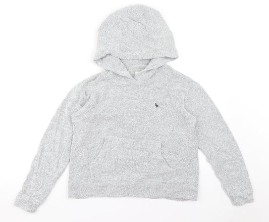 Womens UK 6 Regular Jack Wills Grey Pullover Hoodie