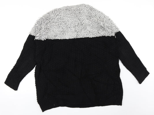 Spark & Fade Womens Black Pullover Jumper Size L