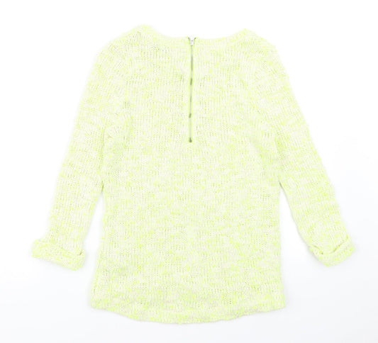 Miss Selfridge Womens Yellow Pullover Jumper Size 6
