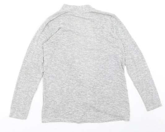 Here & There Girls Grey Shrug Jumper Size 13-14 Years