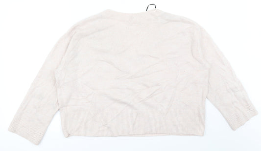H&M Womens Pink Pullover Jumper Size M