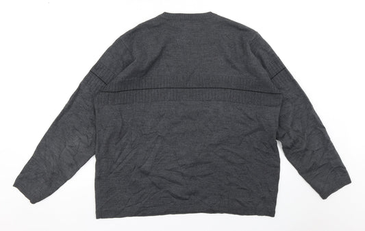 M&S Mens Blue Pullover Jumper Size XL