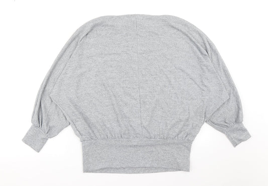 New Look Womens Grey Pullover Jumper Size M
