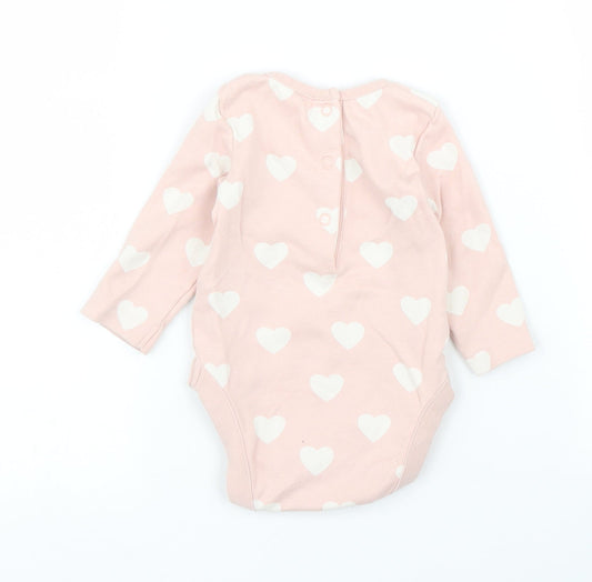 George Girls Pink Polka Dot Babygrow One-Piece Size 0-3 Months