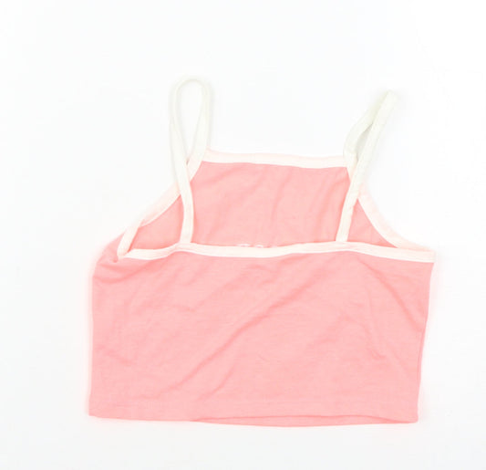 Matalan Girls Pink Basic Tank Size 9 Years
