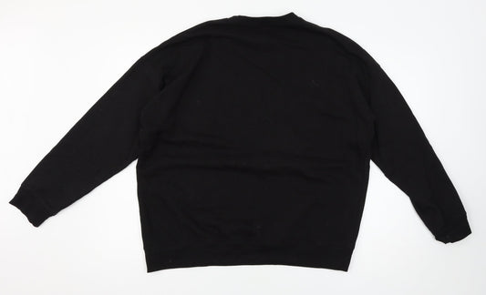 Missguided Womens Black Pullover Sweatshirt Size M