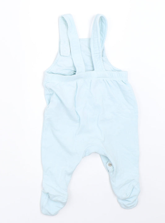Marks and Spencer Boys Blue Dungaree One-Piece Size 0-3 Months