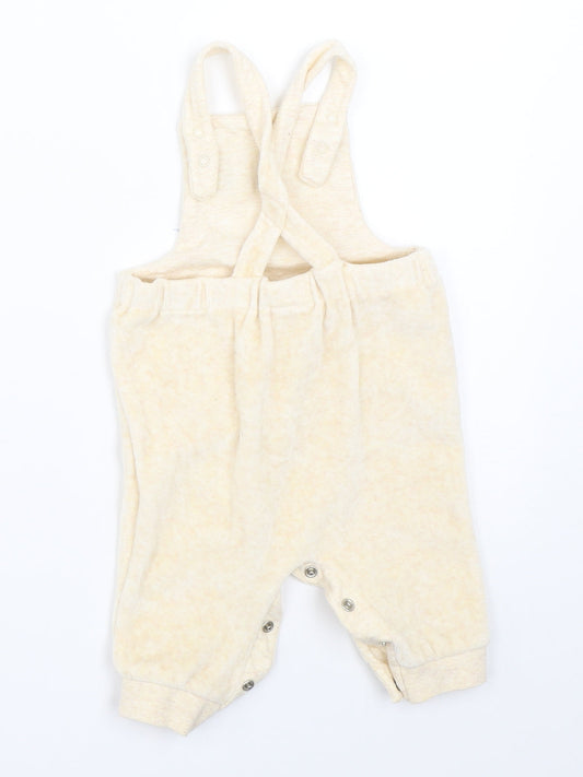 NEXT Boys Beige Dungaree One-Piece Size 3-6 Months