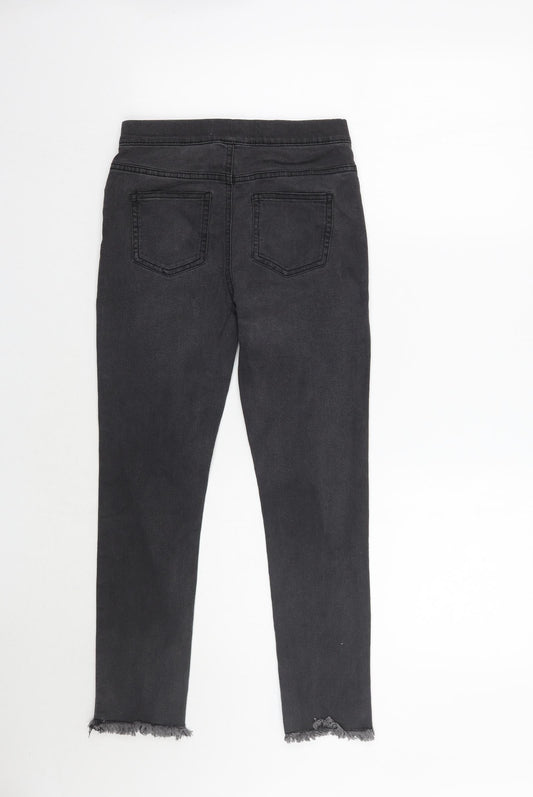 Denim co Girls Grey Cropped Jeans Size 10-11 Years