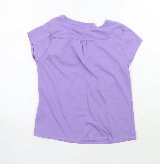LA Gear Girls Purple Basic T-Shirt Size 11 Years
