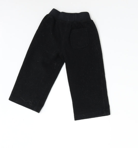 Baby Gap Boys Black Fleece Sweatpants Trousers Size 2 Years