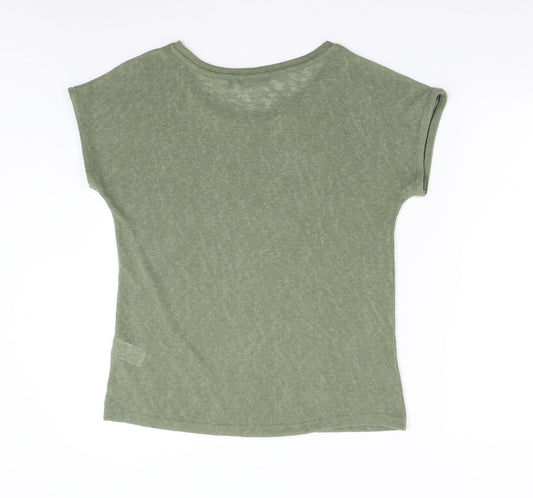Peacock's Womens Green Knit Pullover Jumper Size 12