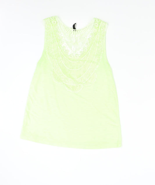 H&M Womens Green Basic Tank Size S