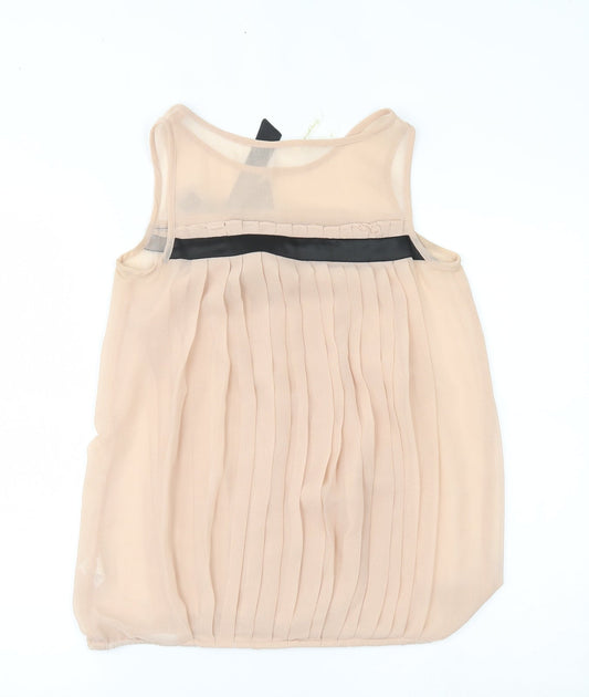 influence Womens Pink Basic Blouse Size 10