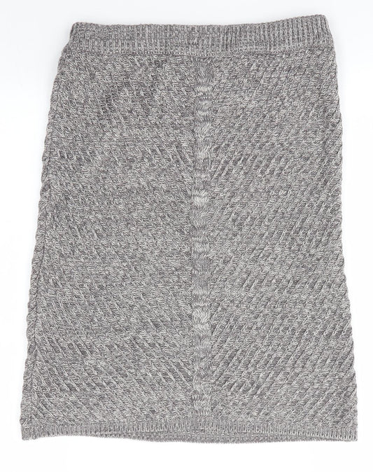 Bellfield Womens Grey A-Line Skirt Size XS
